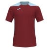 Joma Championship VI Short Sleeve Shirt (M) Burgundy-Sky