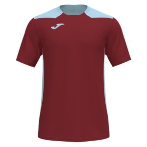 Joma Championship VI Short Sleeve Shirt (M) Burgundy-Sky