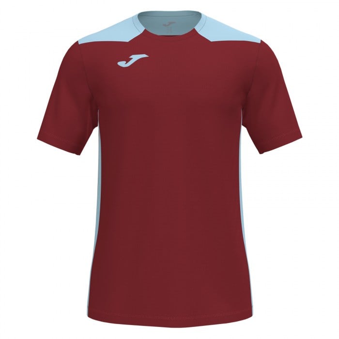 Joma Championship VI Short Sleeve Shirt (M) Burgundy-Sky