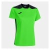 Joma Womens Championship VI Short Sleeve Shirt (W) Fluo Green-Black