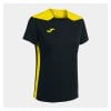 Joma Womens Championship VI Short Sleeve Shirt (W) Black-Yellow