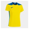 Joma Womens Championship VI Short Sleeve Shirt (W) Yellow-Royal