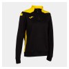 Joma Womens Championship VI 1/4 Zip Sweatshirt / Midlayer (W) Black-Yellow