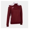 Joma Womens Championship VI 1/4 Zip Sweatshirt / Midlayer (W) Burgundy-White