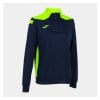 Joma Womens Championship VI 1/4 Zip Sweatshirt / Midlayer (W) Navy-Fluo Yellow