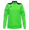 Joma Womens Championship VI 1/4 Zip Sweatshirt / Midlayer (W) Green Fluo-Black