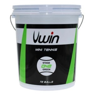 Uwin Stage 1 Green Tennis Balls - Bucket of 72 balls