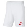 Nike Park III Shorts White-University Red