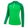 Nike Womens Academy Pro Drill Top Green Spark-Lucky Green-White
