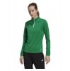 adidas Womens Entrada 22 1/4 Zip Training Top (W) Team Green-White