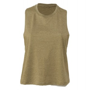 Womens Racerback Cropped Tank (W)