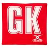 Gilbert Patch Pro Netball Bibs Red-White
