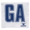 Gilbert Patch Pro Netball Bibs White-Navy