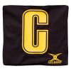 Gilbert Patch Pro Netball Bibs Blk-Gold