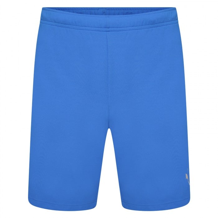 Puma teamRISE Shorts Electric Blue Lemonade-Puma White