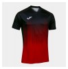 Joma Tiger IV Short Sleeve Jersey Black-Red