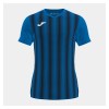 Joma Inter II Striped Short Sleeve Jersey Royal-Black