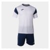 Joma Pheonix Shirt + Shorts Set White-Dark Navy