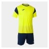 Joma Pheonix Shirt + Shorts Set Fluo Yellow-Dark Navy