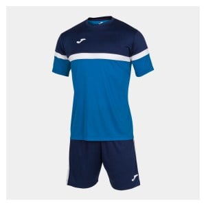 Joma Academy V Shrt + Short Set Royal-Dark Navy-White