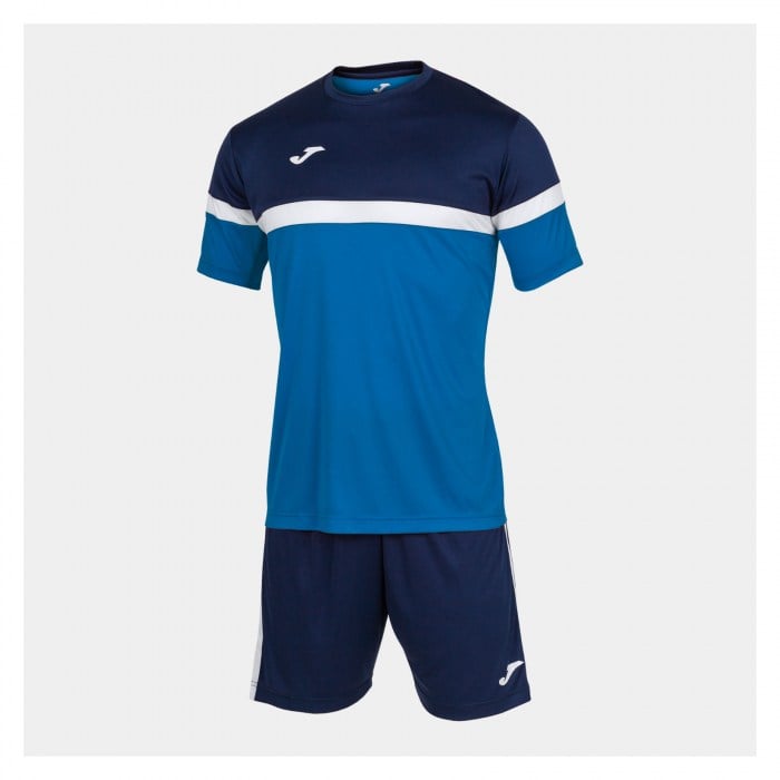 Joma Academy V Shrt + Short Set Royal-Dark Navy-White