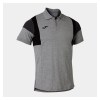 Joma Comfort III Cotton Polo Light Melange-Black-Dark Melange