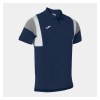 Joma Comfort III Cotton Polo Dark Navy-White-Light Melange