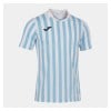 Joma Copa II Striped S/S Jersey White-Sky