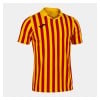 Joma Copa II Striped S/S Jersey Yellow-Red