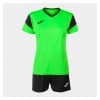 Joma Womens Pheonix Shirt + Shorts Set (W) Fluo Green-Black