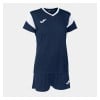 Joma Womens Pheonix Shirt + Shorts Set (W) Dark Navy-White