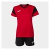 Joma Womens Pheonix Shirt + Shorts Set (W) Red-Black