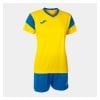 Joma Womens Pheonix Shirt + Shorts Set (W) Yellow-Royal