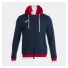 Joma Confort II Full Zip Hoodie Dark Navy-Red-White