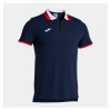 Joma Confort II Polo Dark Navy-Red-White