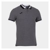Joma Confort II Polo Melange-Black-White