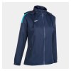 Joma Womens Trivor Rain Jacket (W) Dark Navy-Fluo Turquoise