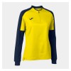 Joma Womens Eco-Championship 1/4 Zip Recycled Midlayer (W) Yellow-Dark Navy