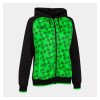 Joma Womens Supernova III Zip Hoodie (W) Black-Fluo Green