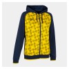 Joma Womens Supernova III Zip Hoodie (W) Dark Navy-Yellow
