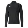 Puma teamLIGA Training 1/4 Zip Top Black-Black