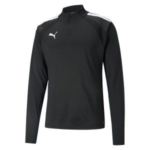 Puma teamLIGA Training 1/4 Zip Top Black-Black