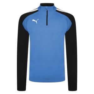 Puma teamLIGA Training 1/4 Zip Top Electric Blue-Black