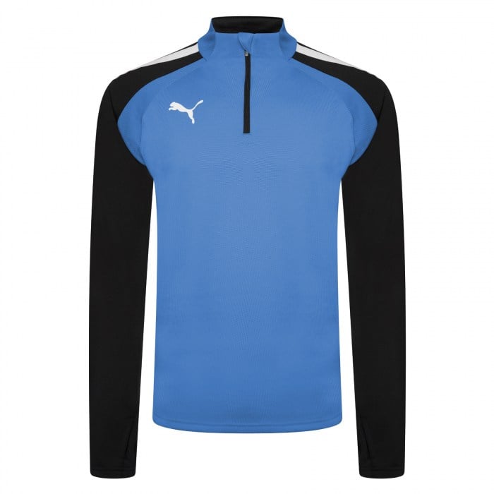 Puma teamLIGA Training 1/4 Zip Top Electric Blue-Black