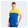 Errea Brandon Short Sleeve Shirt Blue-Yellow