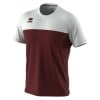 Errea Brandon Short Sleeve Shirt Maroon-White