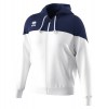 Errea Ben Full Zip Fleece Hoodie White-Navy