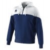 Errea Ben Full Zip Fleece Hoodie Navy-White