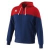 Errea Ben Full Zip Fleece Hoodie Navy-Red