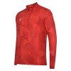 Umbro Maxium 1/4 Zip Training Top Vermillion